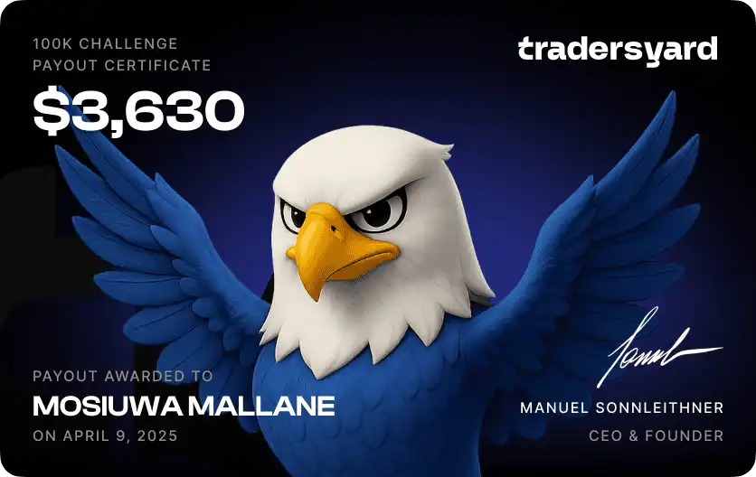 Trader payout screenshot