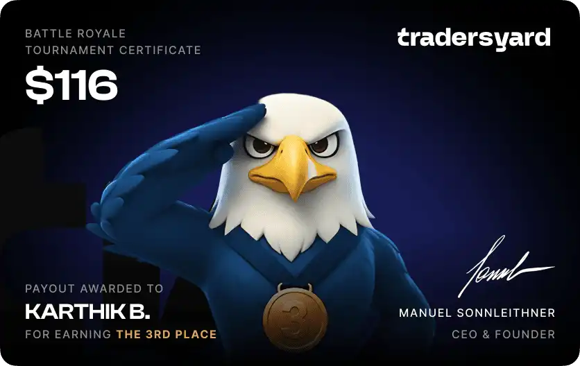 Trader payout screenshot