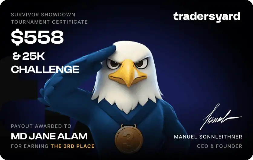 Trader payout screenshot