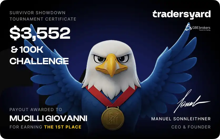 Trader payout screenshot